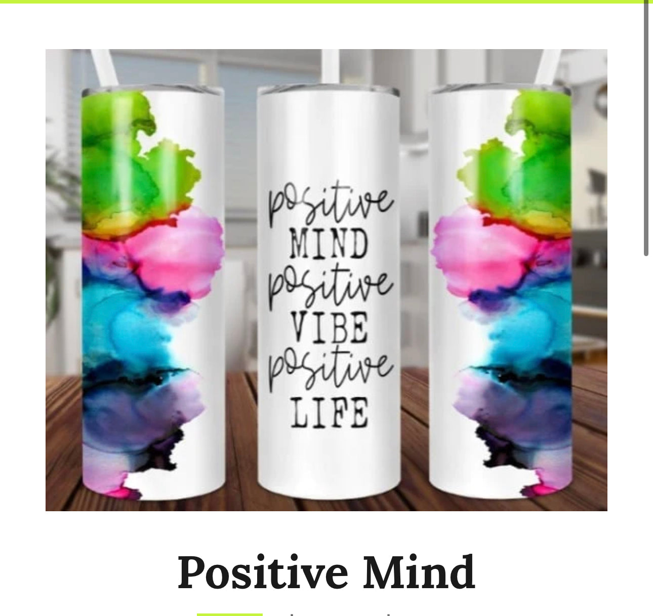 Positive Mind Tumbler
