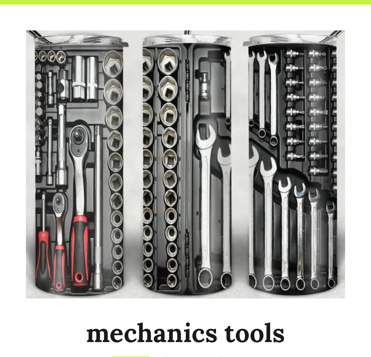 Mechanic Tools Tumbler