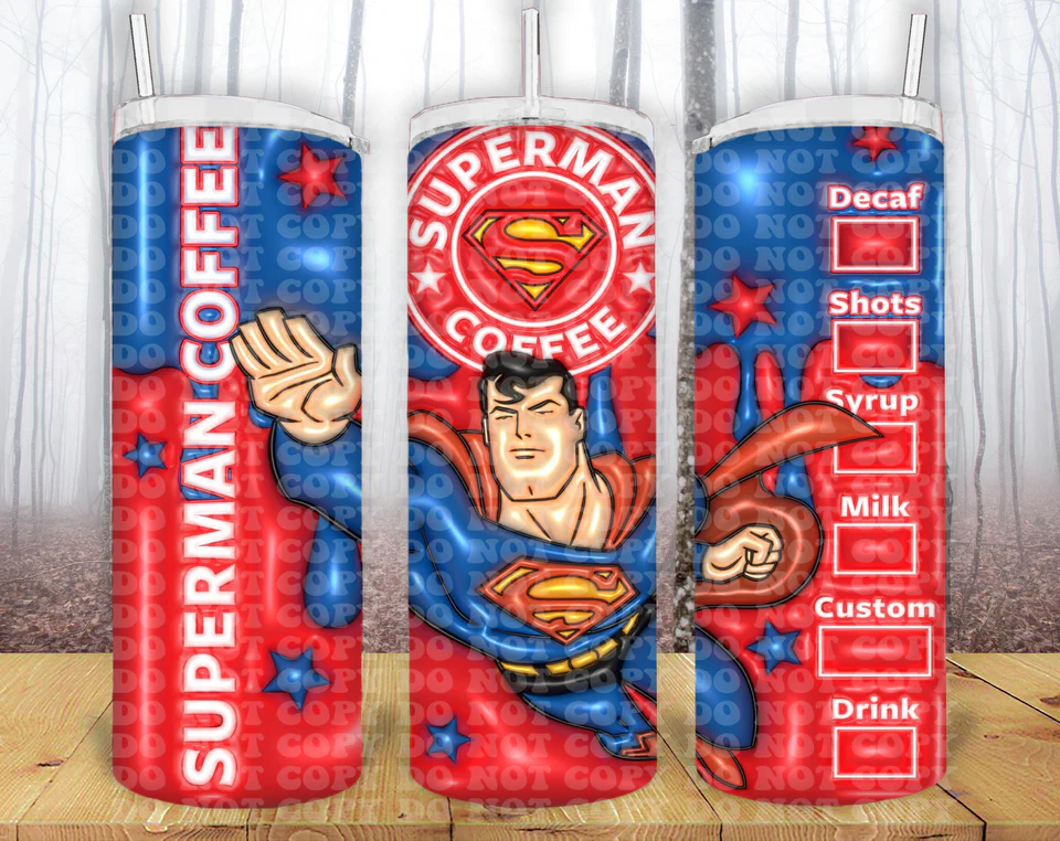Superman Cartoon Tumbler