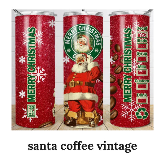 Santa Coffee Vintage