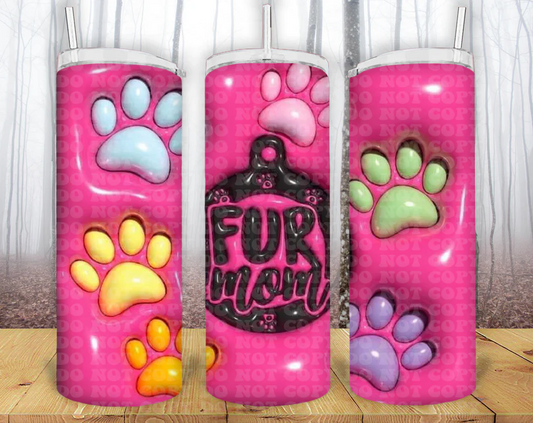 Fur Mom Pink Tumbler